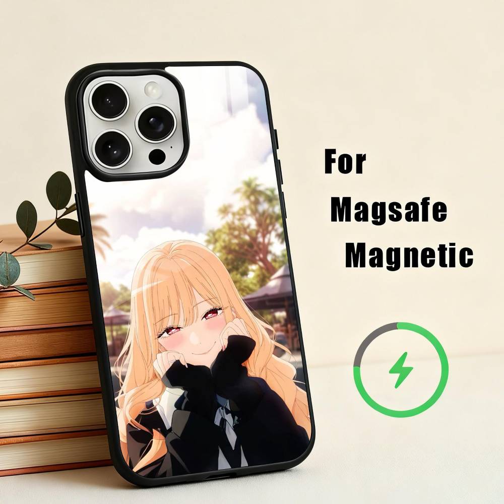 

My Dress Up Darling M-Marin Kitagawa Phone Case For iPhone 17,16,15,14,13,12,Plus,Pro,Max for Magsafe Magnetic Wireless Charging iPhone14