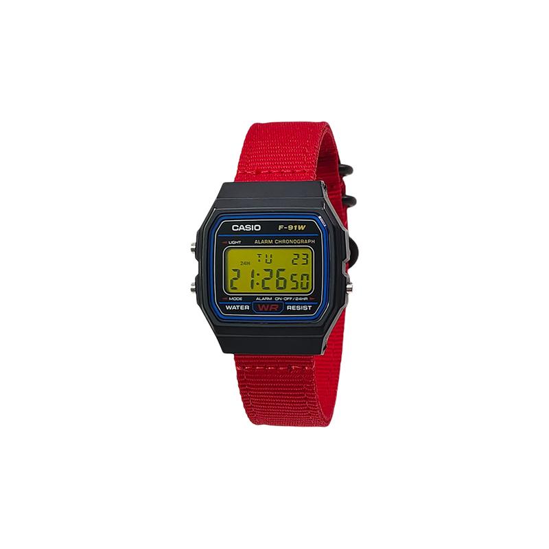 CASIO Customized watch modified series orange mirror pink resin case life waterproof F-91WS-4 modified-Yunximandye Quartz nyl F-91WS-4