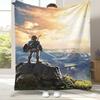 Retro Z-Zelda Cartoon Link Spiele Flanelldecke, Ultra Weiche Warme Plüschdecke für Zuhause Schlafzimmer Bett Sofa Abdeckung Camping Picknick Kind