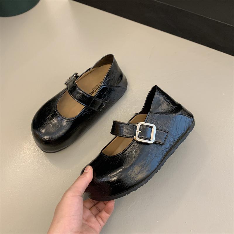 

Silver French retro light mouth inner height increase single shoes women s 2025 new summer skirt versatile Mary Jane shoes 40 чёрный
