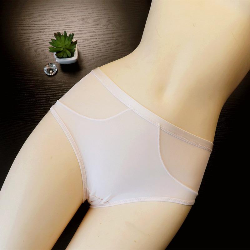 

Сексуальное женское сетчатое нижнее белье из ледяного шелка, женская поясная сумка, нижнее белье для ягодиц, женские треугольные трусики из чистого хлопка L розовый