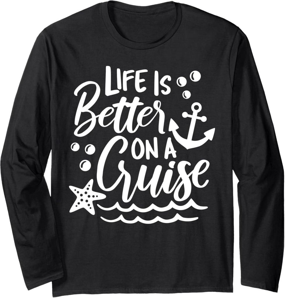 Life Is Better On A Cruise Family Trip Pullovers, Long Sleeves & Sweaters (unisex)