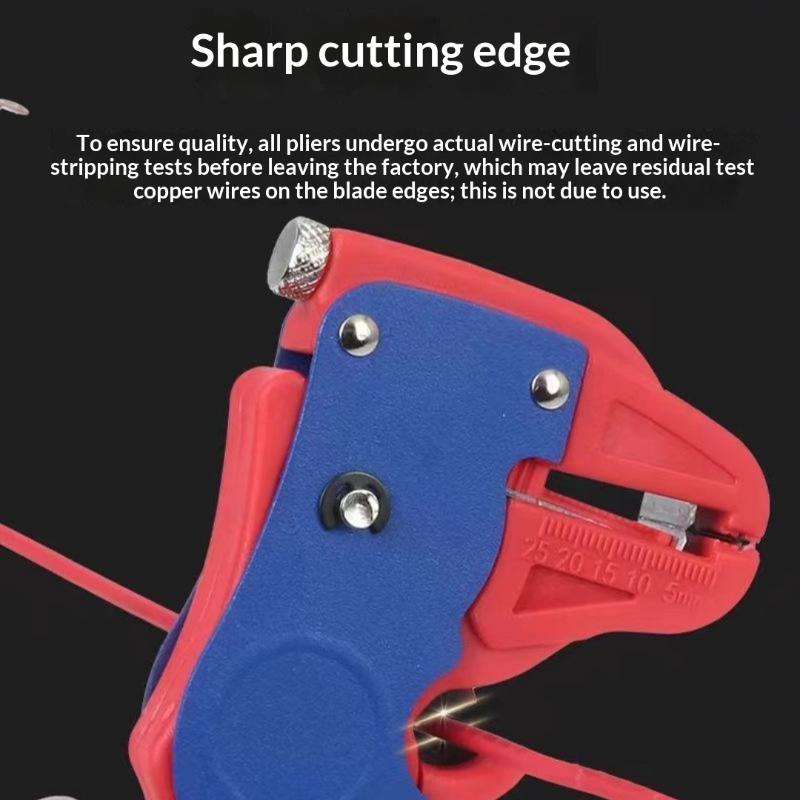 1Pcs Automatic Wire Stripper Duckbill Wire Stripper Length Adjustable Flat Wire Cutter Wire Stripper For Electrician