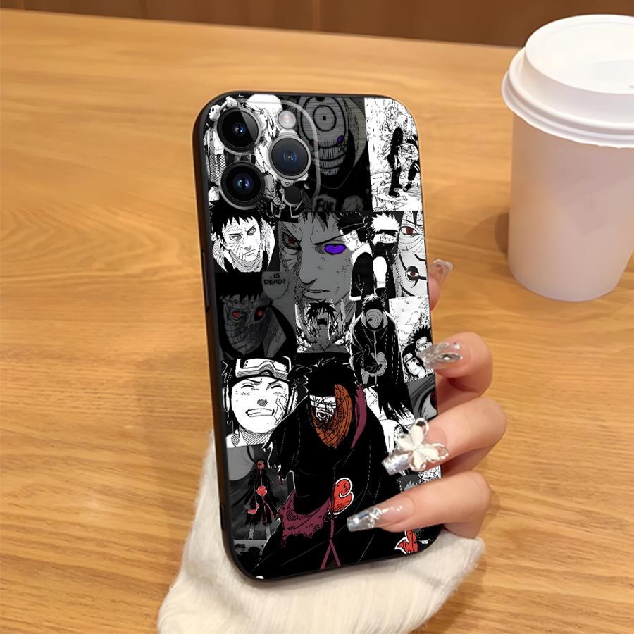 Soft Back Phone Cover Case for iPhone 13 Mini 17 16 Pro Max SE 17Air 12 14 X XS XR 7 8 11 15 Plus Uchiha Obito Anime