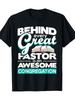 Men'S Pastor T-Shirt Funny Church Apparel - Behind Every Great Pastor Congreg