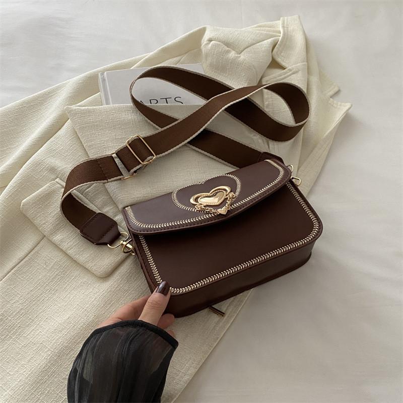 Elegant Beige Small Square Bag For Women Fashionable Daily Use Shoulder Handbag коричневый