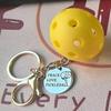Practical Pickleball Keyring Mobile Phone Hangings Accessory Keychain Pendant Cute Backpack Charm Pickleball Lover Gifts