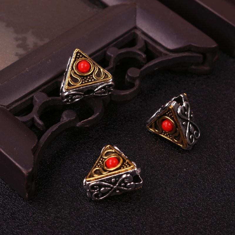 

Тибетское серебро Двухцветные разделительные бусины - Античное золото Меандр, Облако DIY Аксессуары для изготовления ювелирных изделий ручной работы. No Specification