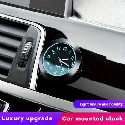 Luminous Mini Quartz Car Clock Luminous Dashboard Decoration Stylish and Precise