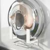 Wall Mounted Pot Lid Rack Space Saving with Drain Tray Kitchen Storage Rack No-Drill Sturdy Pot Cover Organizer Kitchen Storage