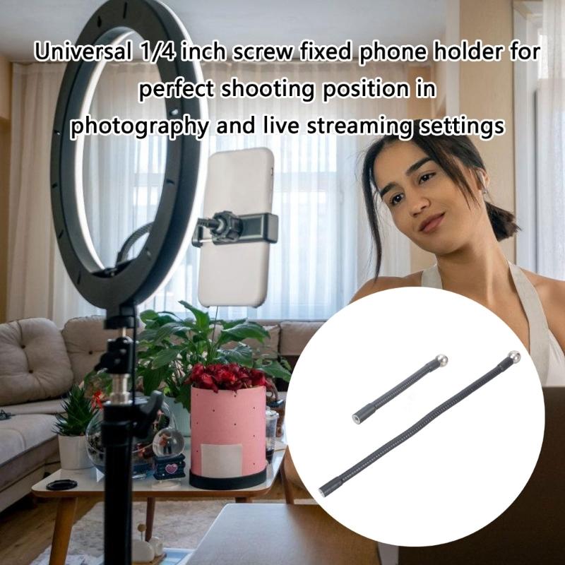 Universal Ball Head Mobile Phone Holder Support With Plastic Metal Design for 60mm-90mm Wide Devices Camera Photography