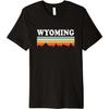 Vintage Mountain Wyoming Premium T-Shirt