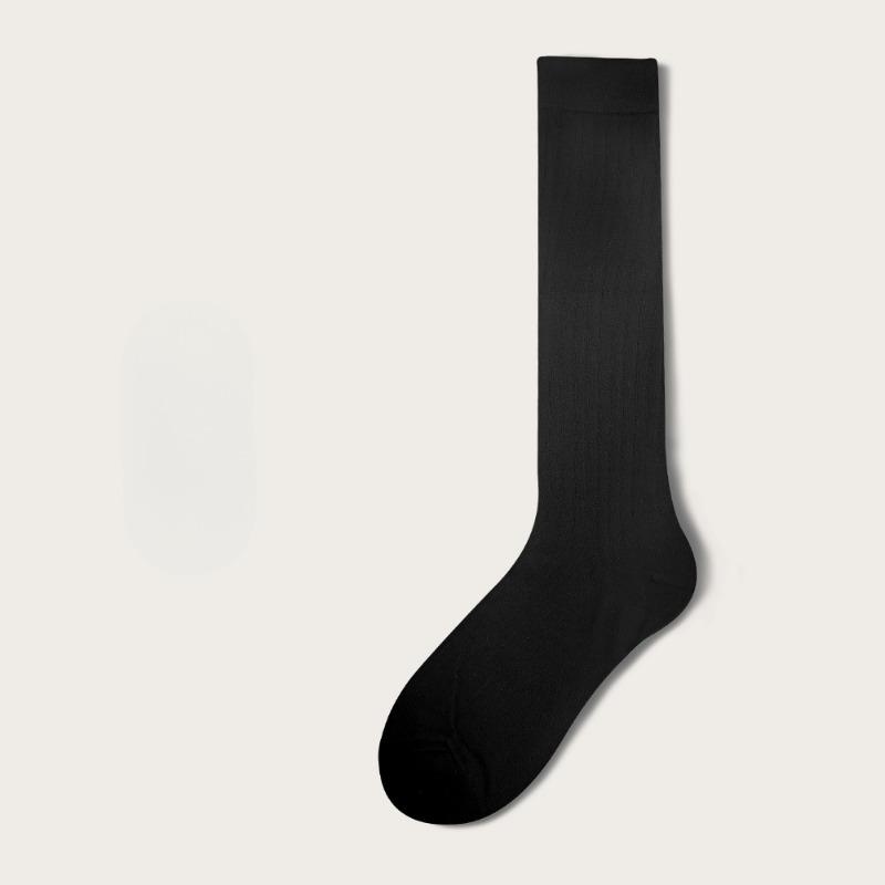 

Носки Dui Dui в балетном стиле для женщин, летние тонкие хлопковые сетчатые влагоотводящие носки до середины икры, весенне-осенние однотонные носки до икры 1 pair чёрный