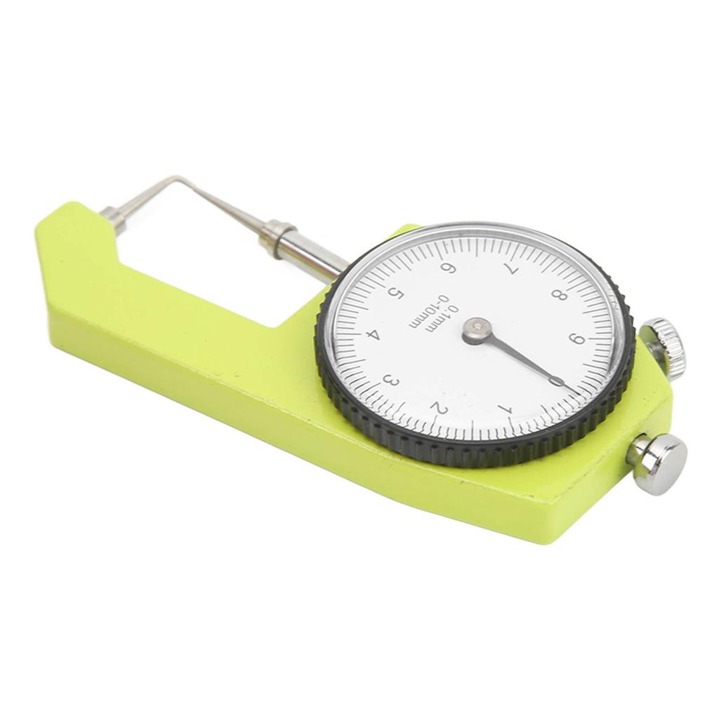 0 To 10mm Dial Thickness Gauge Handheld Curved Tip Thickness Meter for Hollow Tube Round Tube Measurement