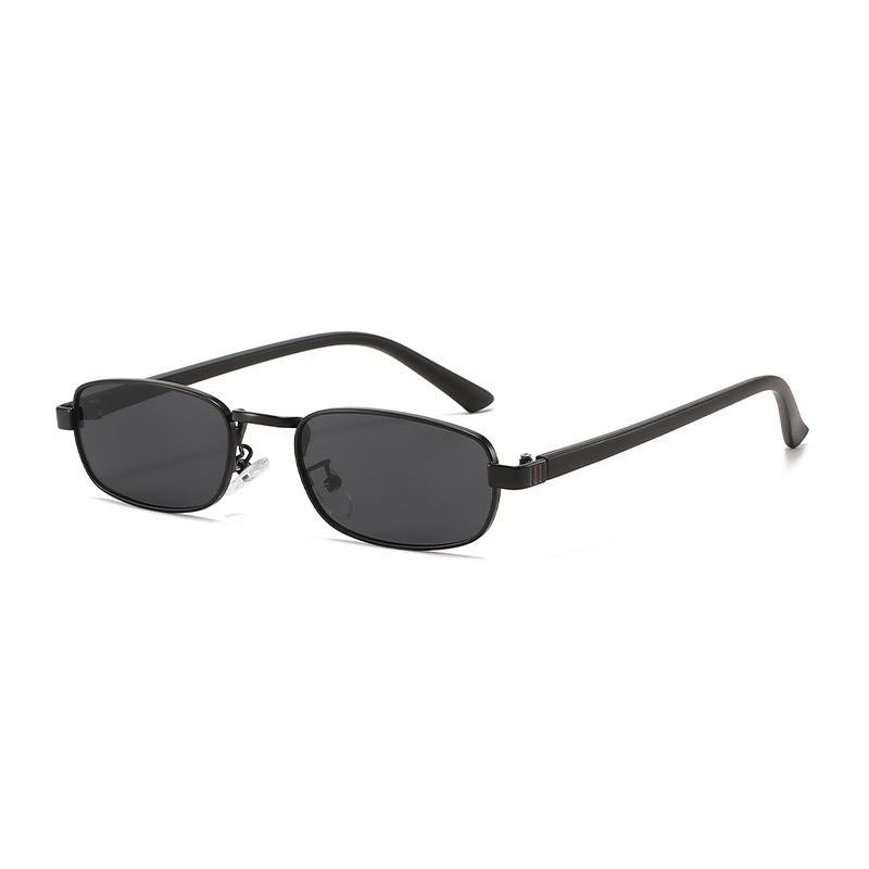 Retro Metal Square Sunglasses Uv400 Polarized For Outdoor Travel