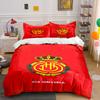 Rote Bettwäsche mit RCD Mallorca Emblem. Bettwäsche-Sets Bettbezug-Sets Bettbezüge Kissenbezüge(1 * Bettbezug 2 * Kissenbezüge ohne Bettdecke)