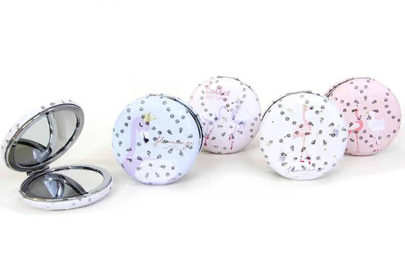 

Карманное зеркало круглое Chubby Stone Flamingo