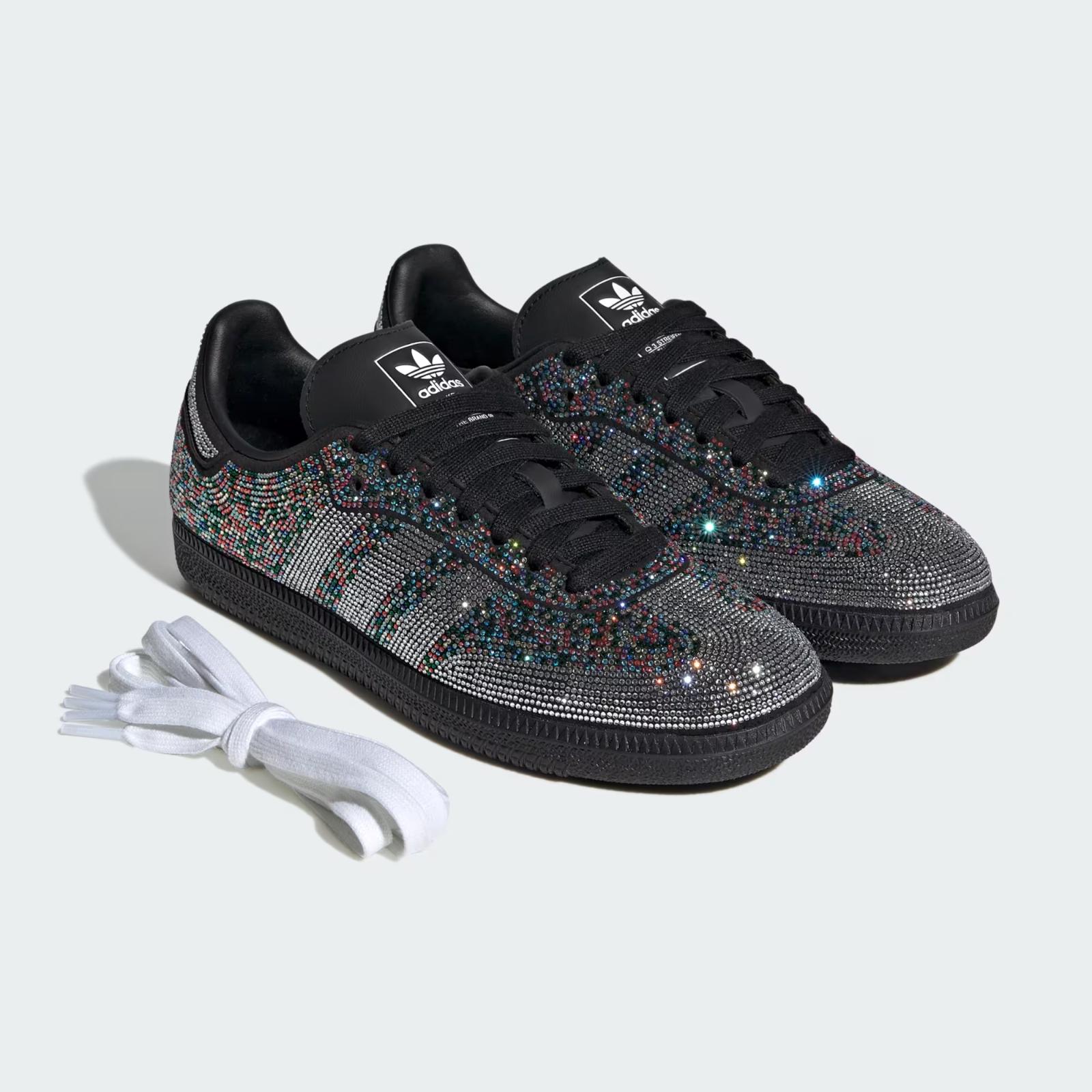 KJ2510 adidas Samba OG Стразы Черный (Женский) 5W