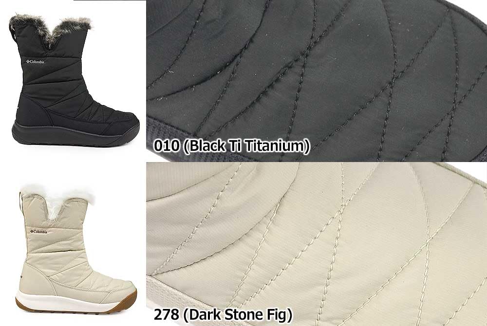 Columbia MINX SLIP V Wide Snow Boots with Side Size Women's Zip, Waterproof, Warm, Boa, Non-Slip Zipper, Black, 7.5 (24.5cm)