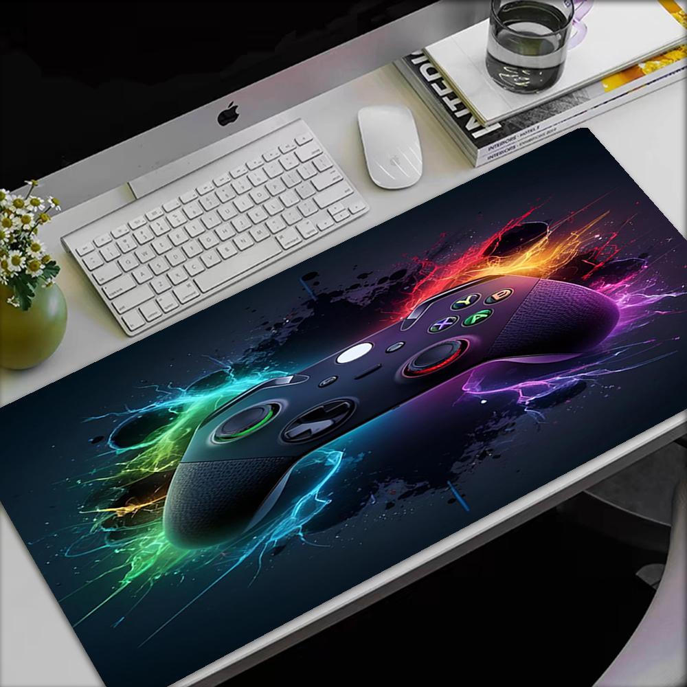 Game Controller Theme Mouse Pad, Non Slip Rubber Base, Multifunctional Office & Home Decor, Perfect for Workspace Personalization.
