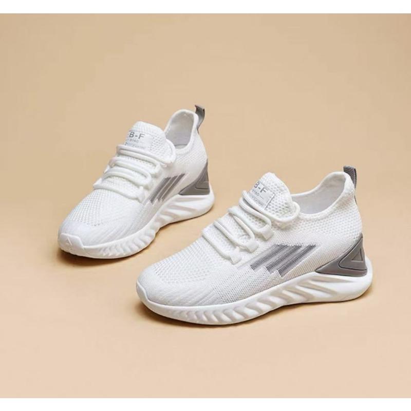 

Little white shoes women s summer soft sole light inner height increase flying woven shoes women s casual breathable sports shoes comfortable 34 серый