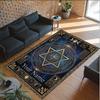 Fantasy Magic Theme Crystal Velvet Rug Personalized Custom Name Text Soft Floor Mat Home Decor