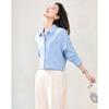 Spring New OL Shirt Stacked Shirt Top Women's Commuter Professional Long Sleeve Shirt