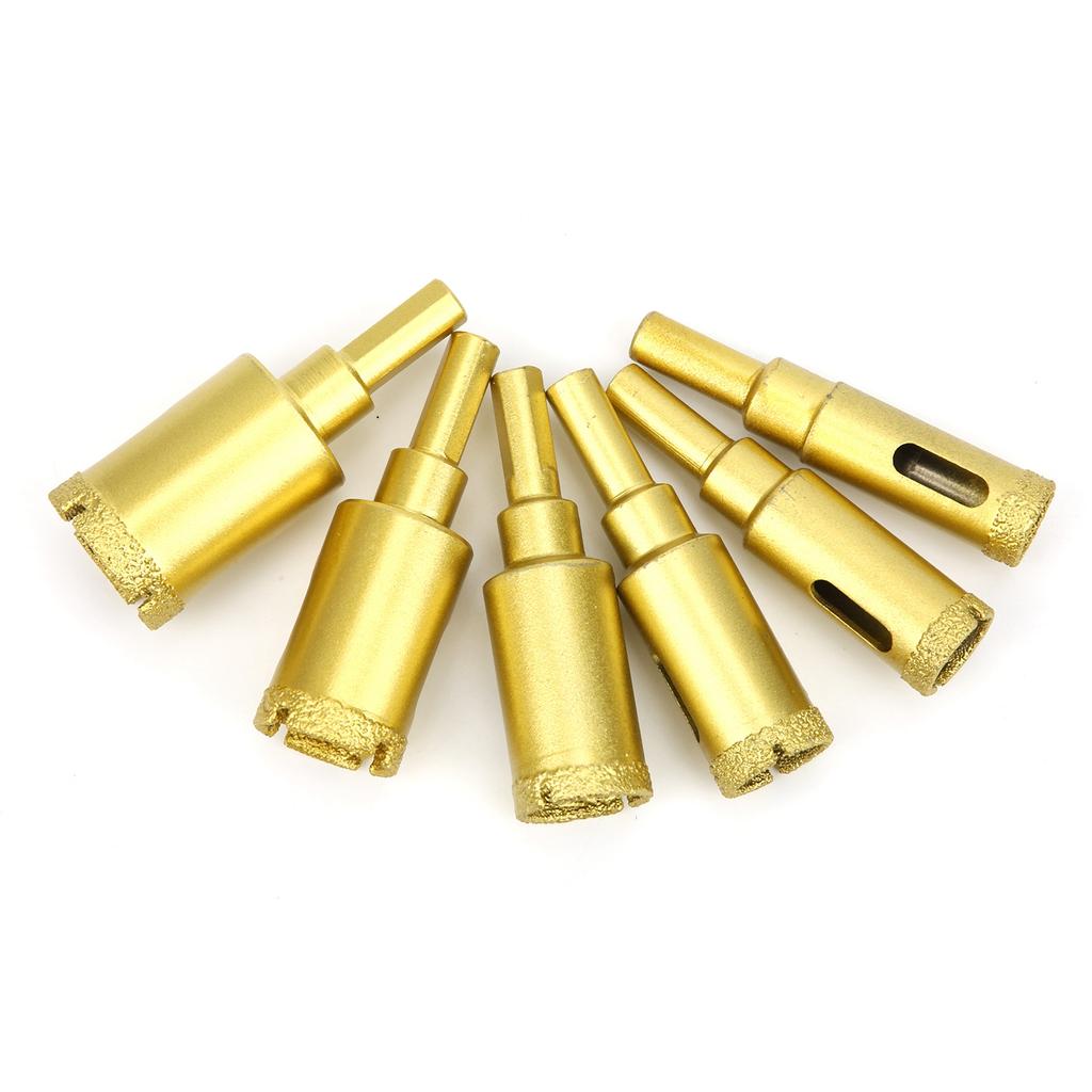 6Pcs Diamond Hole Drill Bit Cutter for Marble Glass Ceramic Concrete Artifisicial Stone