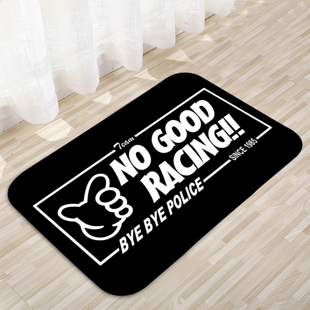 No Good Racing Jdm Street floor mats bedroom rugs door mats bathroom mats now home decor washable 215 40cmx60cm