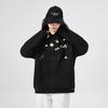 Hooded Spring and Autumn Embroidered Thin Cartoon Plus Velvet Thickened Trendy Student American Heavy Coat Loose Version Hoodie