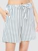 Gelato Pique Striped Shorts NVY F Women's PWFP221130,