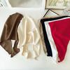 Foulard Monocolore, Grande Foulard Triangolare da Donna, Turbante Regolabile con Cinturino, Fascia Decorativa Morbida ed Elastica per la Testa