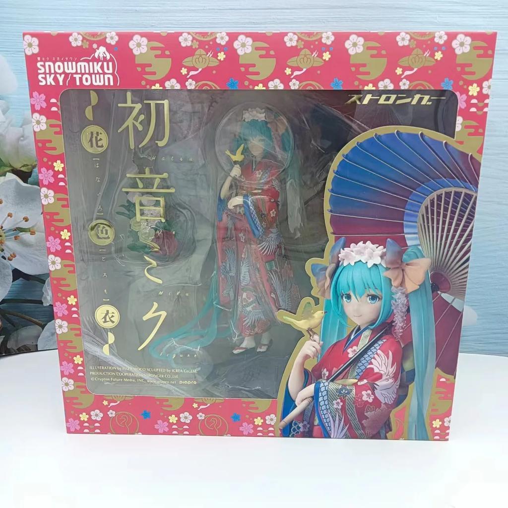 CUTIE NOUĂ Kimono Hatsune Miku Anime Umbrelă Seria Fete Frumoase Figurină de Acțiune din PVC Jucării Model Ornamente Cadouri pentru fani