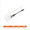 Small Garden Rake Quick Sweep Adjustable Aluminum Alloy Multi Toothed Comfortable To Grip Garden Leaf Rake for Lawn