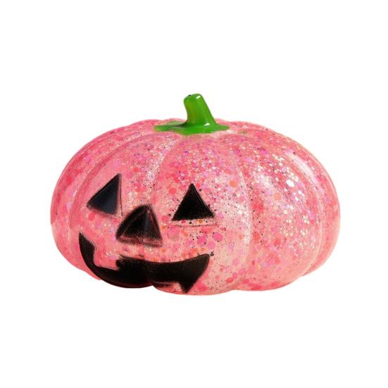 Pumpkin Head Fidget Toy Halloween Glitter Stress Ball Squeeze for Adults Relief Creepy Party Favors Soft Squeezable