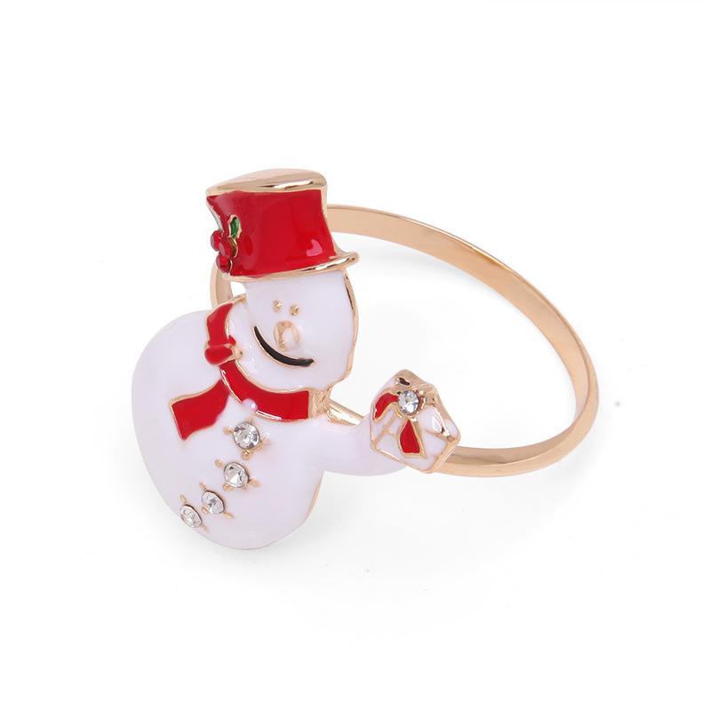 

Веселые рождественские кольца для салфеток, пряжки для салфеток в виде лося, рождественские украшения для дома, рождественские украшения, принадлежности для вечеринок Navidad