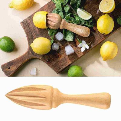 Wooden Lemon Squeezer Hand Press Juicer Fruit Orange Citrus Extractor Reame K8F7