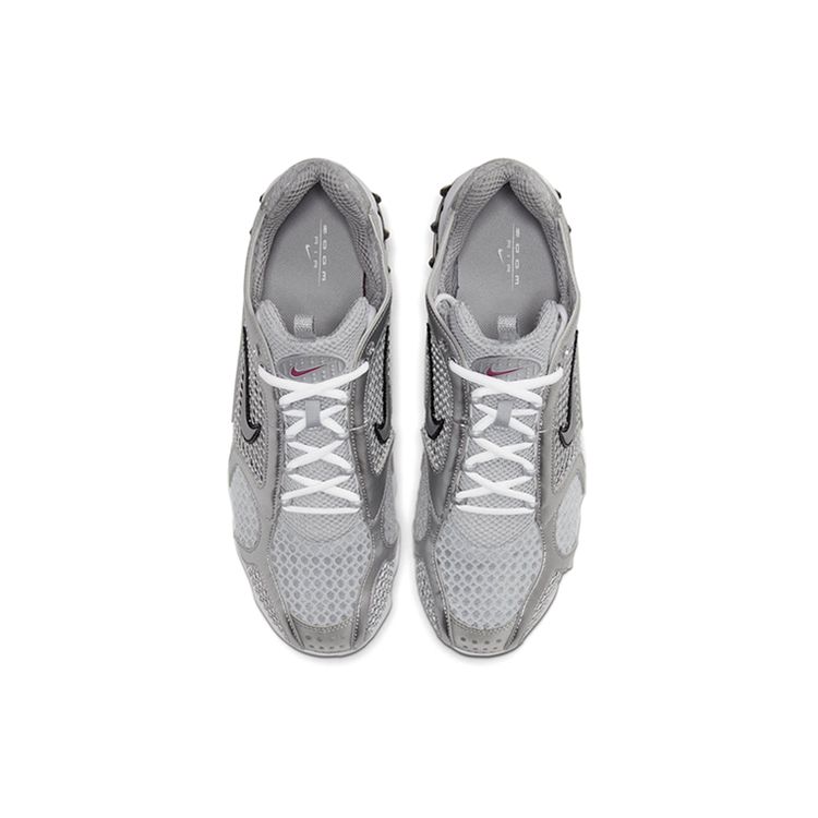 Nike Zoom Spiridon Caged 2 Argent Métallique Baskets Homme Gris Fumée Clair CJ1288-001