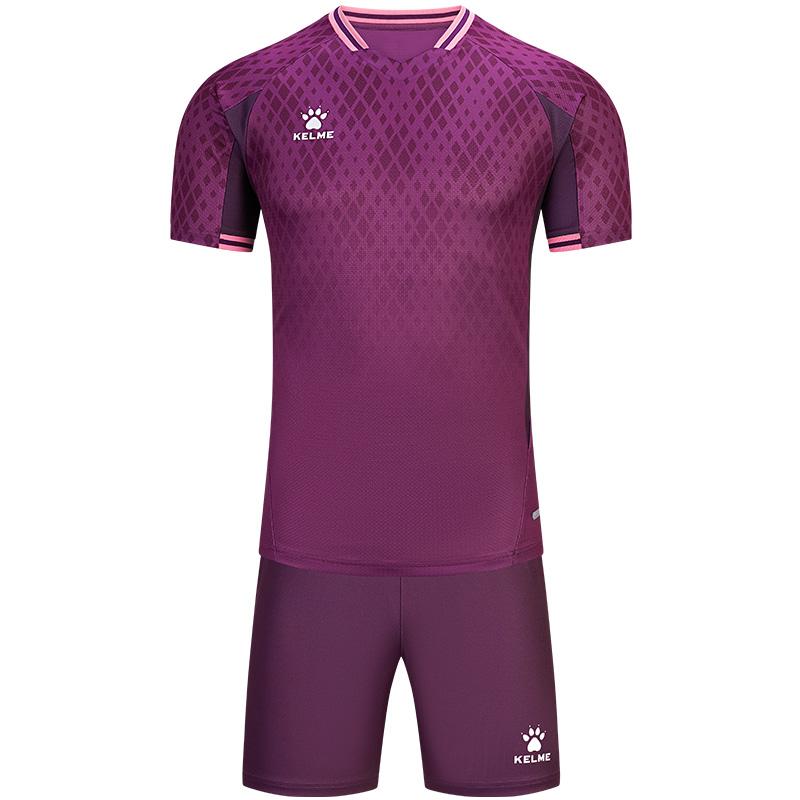 Kelme Football Uniform Customized Team Uniform Official Genuine Printed Uniform Set Men's Match Equipment Short Sleeved