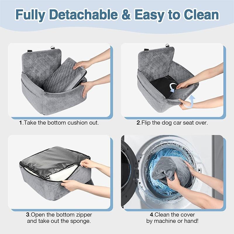 New Car Dog Bed Pet Mat for Front and Rear Seats Dog Outdoor Safety Seat Belt Fixed Soft Protection Co Pilot's Pet Nest