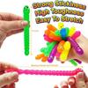 Colorful Stretchy Strings Sensory Fidget Worm Toys Party Favors For Kids & Adults Stress Relief Perfect Stocking Stuffers