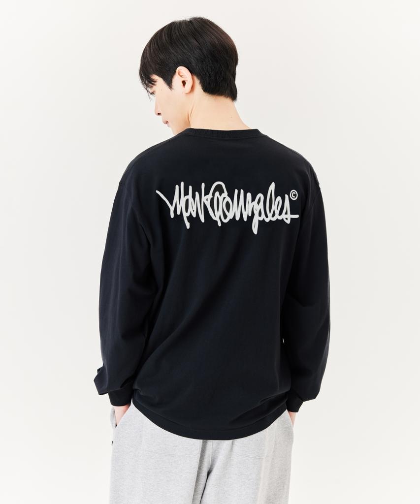 MARK GONZALES Next Sign Logo Long Sleeve T-Shirt - Black