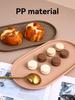Oval Dinner Plate Microwave Safe Snack Fruit Plates Multifunctional Tableware Dessert Serving Tray Kitchen Dishes