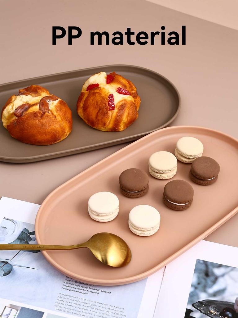 Oval Dinner Plate Microwave Safe Snack Fruit Plates Multifunctional Tableware Dessert Serving Tray Kitchen Dishes