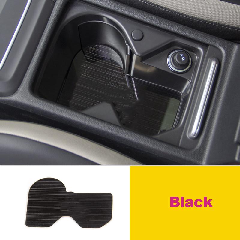 For Volkawagen VW Golf 8 MK8 2022 Stainless Steel Car Front Row Cup Holder Cover Mat Pad Auto Interior Accessories