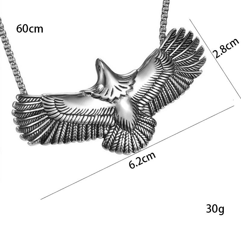 Full Personality Eagle Pendant, Flying Eagle Feather Necklace, Personalized Men'S And Women'S Pendant.