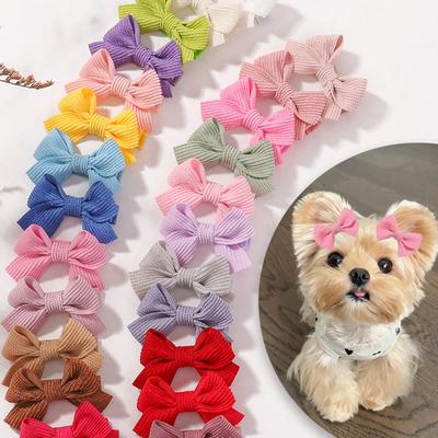 Suitable For All Seasons, Soft & Comfortable Texture, Cat/Dog Grooming Decorations (Random Color)