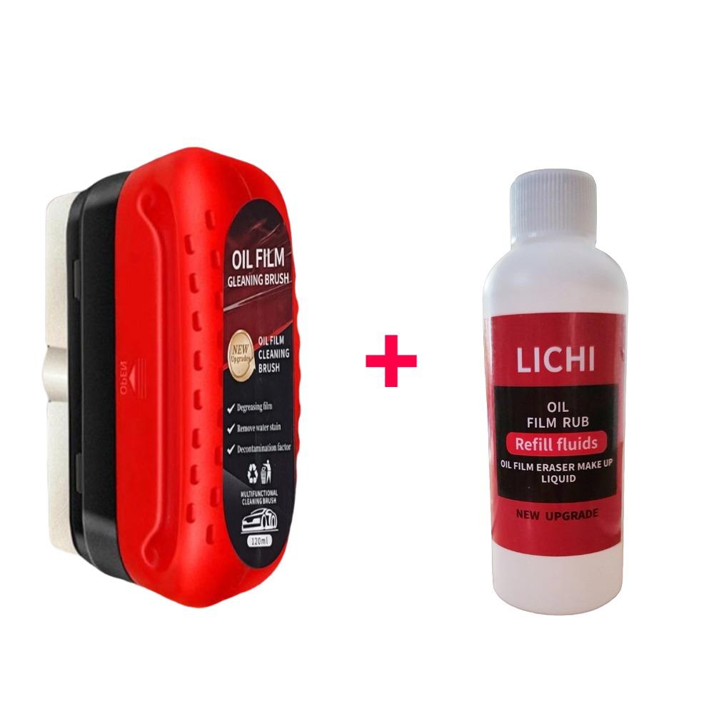 Car Glass Oil Film Remover Automotive Glass Sponge Cleaning Brush Front Inner Windshield Glass Oil Film Cleaner for Car Cleaning