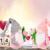 2025 Happy Mother's Day Holding Tulip Rudolph Gnome Creative Faceless Doll Dwarf Mother Gift Home Window Decoration Home Ornamen