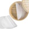 Silicone Bamboo Steamer Liners Non-Stick Round Reusable Steamer Mesh Pad Mats for Steaming Dumplings Vegetables Dim Sum Rice Buns Fish Kitchen Tools